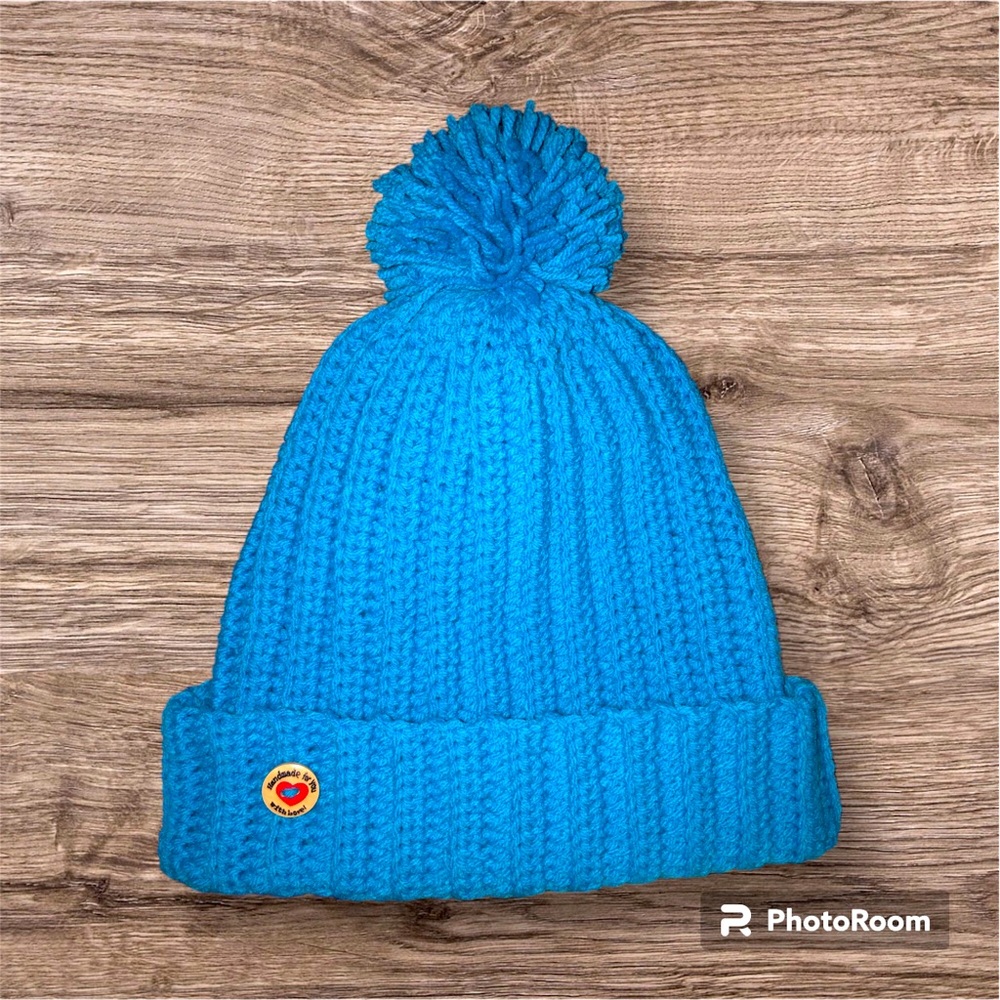 Handmade by me! Blue Beanie